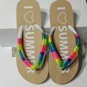 I ❤ SUMMER Flip flops
